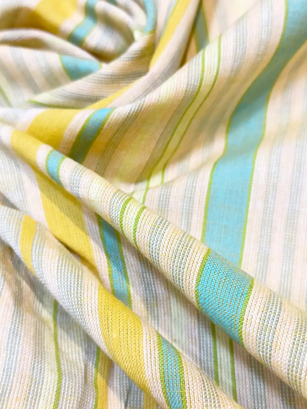 Semi Handloom Pure Cotton Fabric