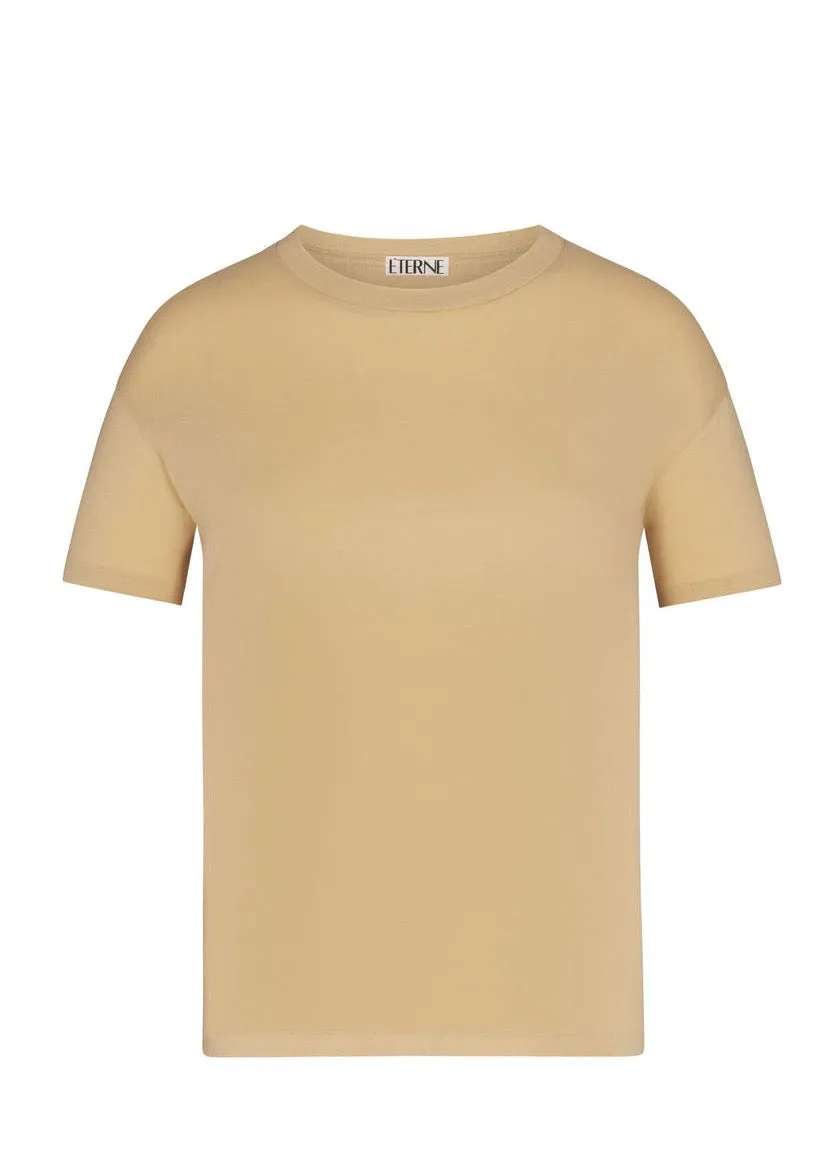 Short Sleeve Boyfriend Tee (Sand)