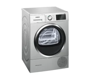 Siemens iQ500 9kg Silver Inox Heat Pump Tumble Dryer – WT7W466SZA