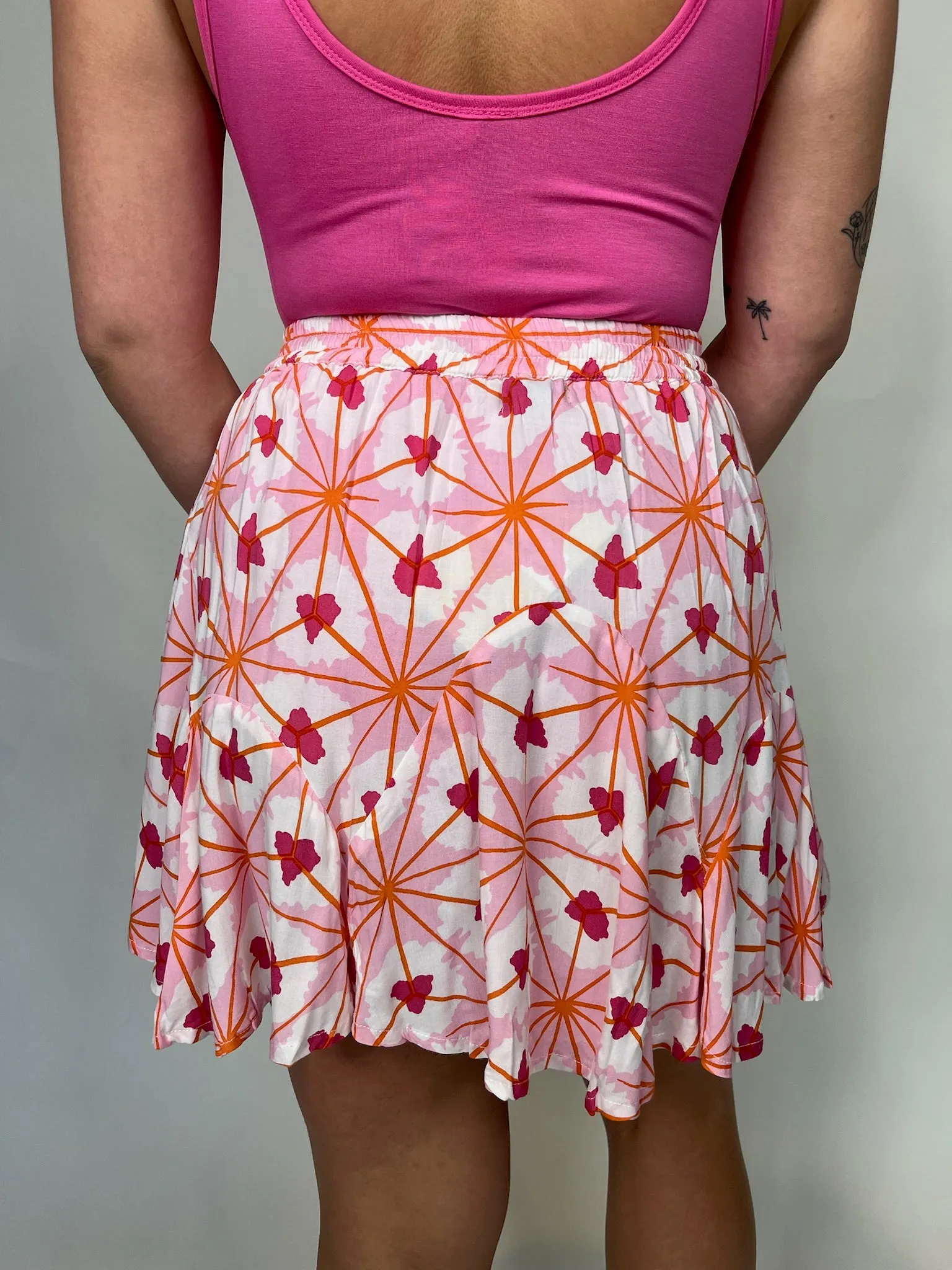Skemo Spring Mini Skirt Pink