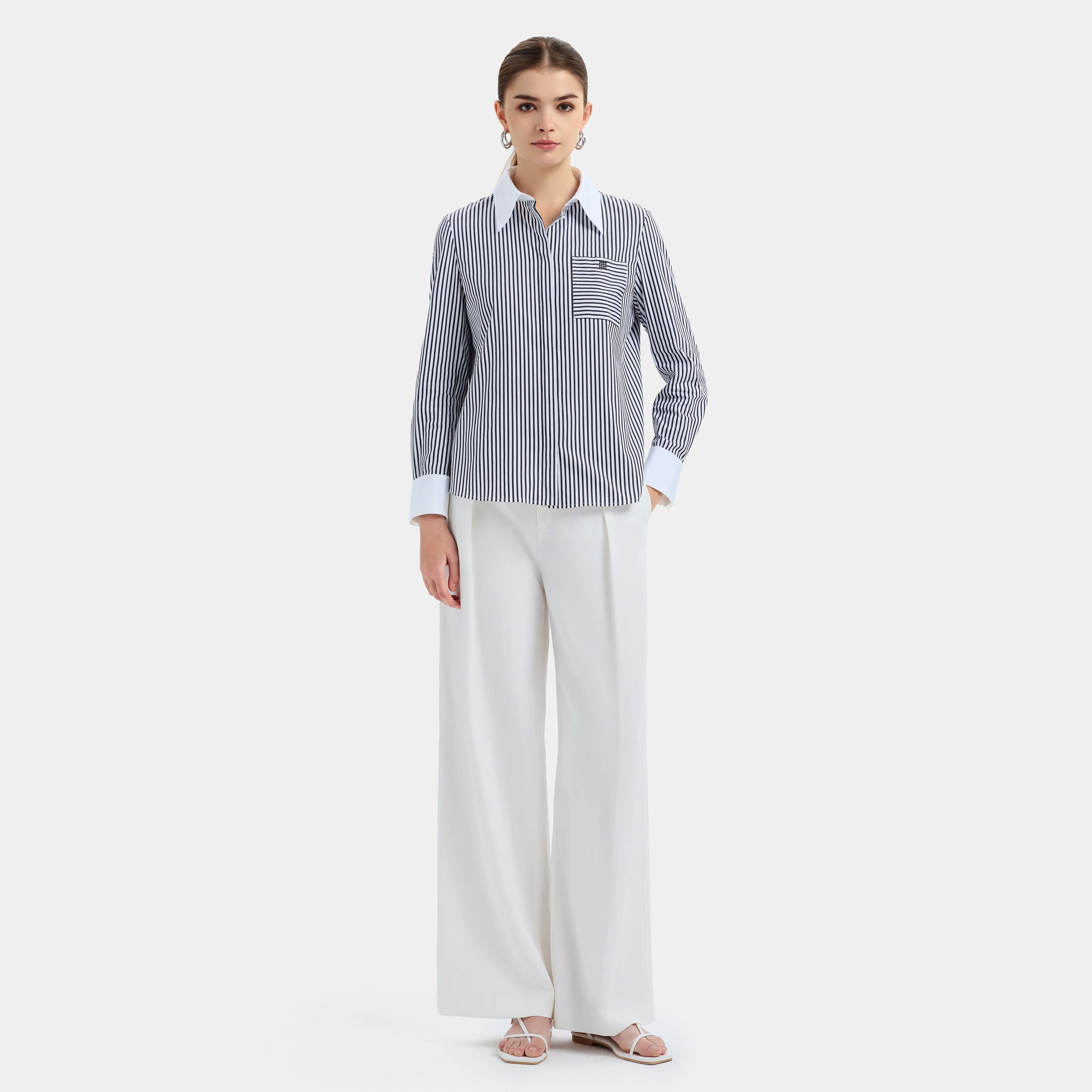 STRIPED SOPHISTICATION TOP