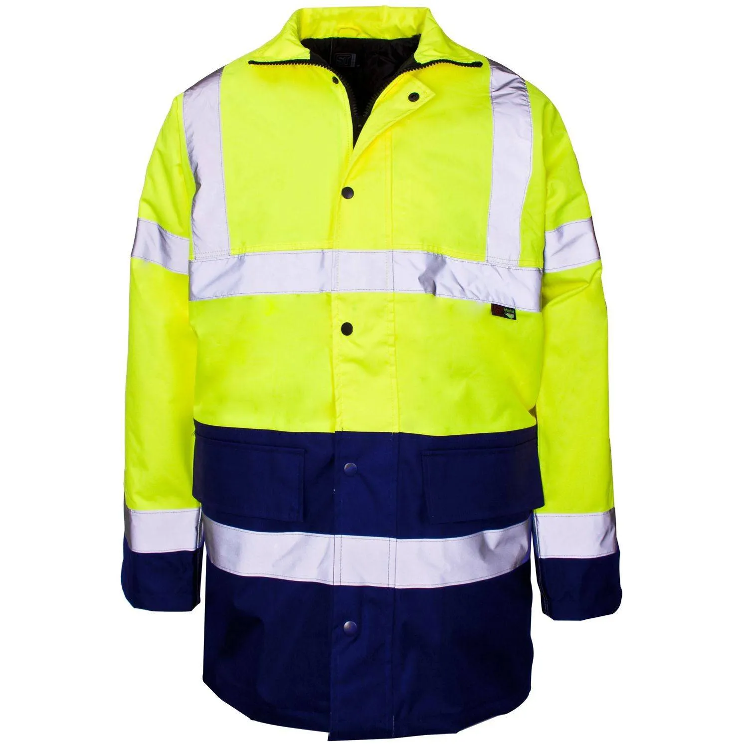 Supertouch Hi Vis 2 Tone Parka Jacket -YELLOW