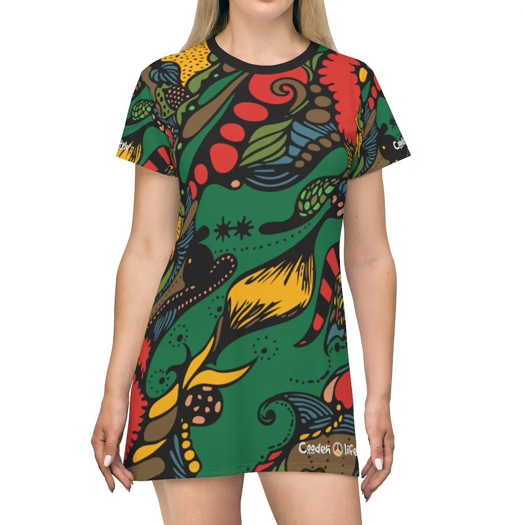 T-Shirt Dress (Multi-Art)