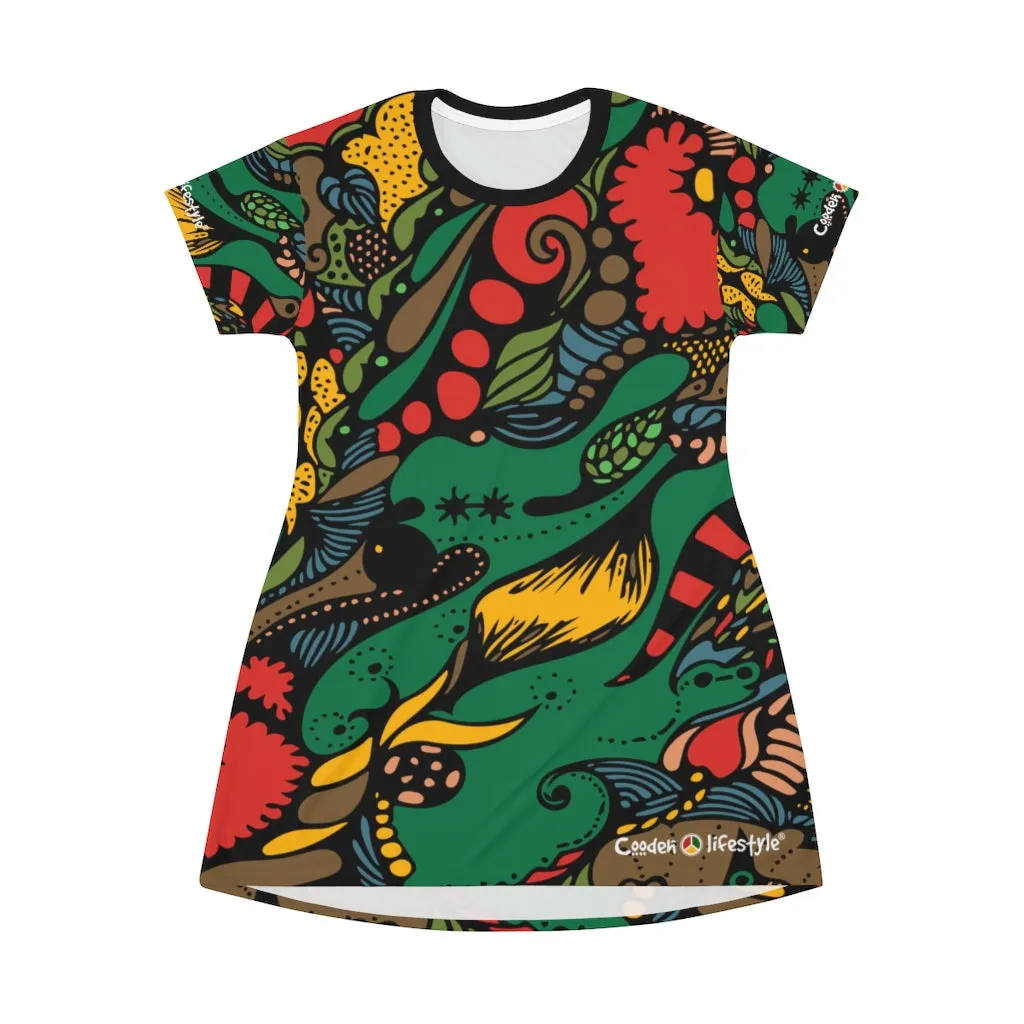 T-Shirt Dress (Multi-Art)