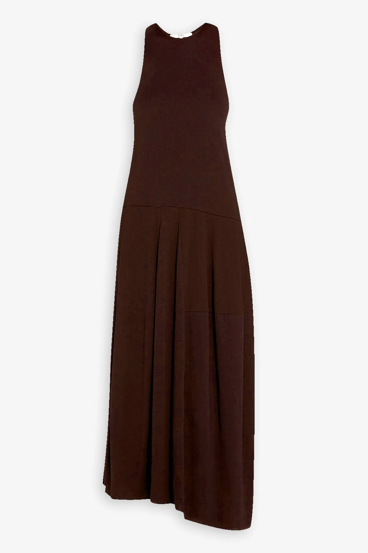 T-Shirt Sleeveless Dress in Brown