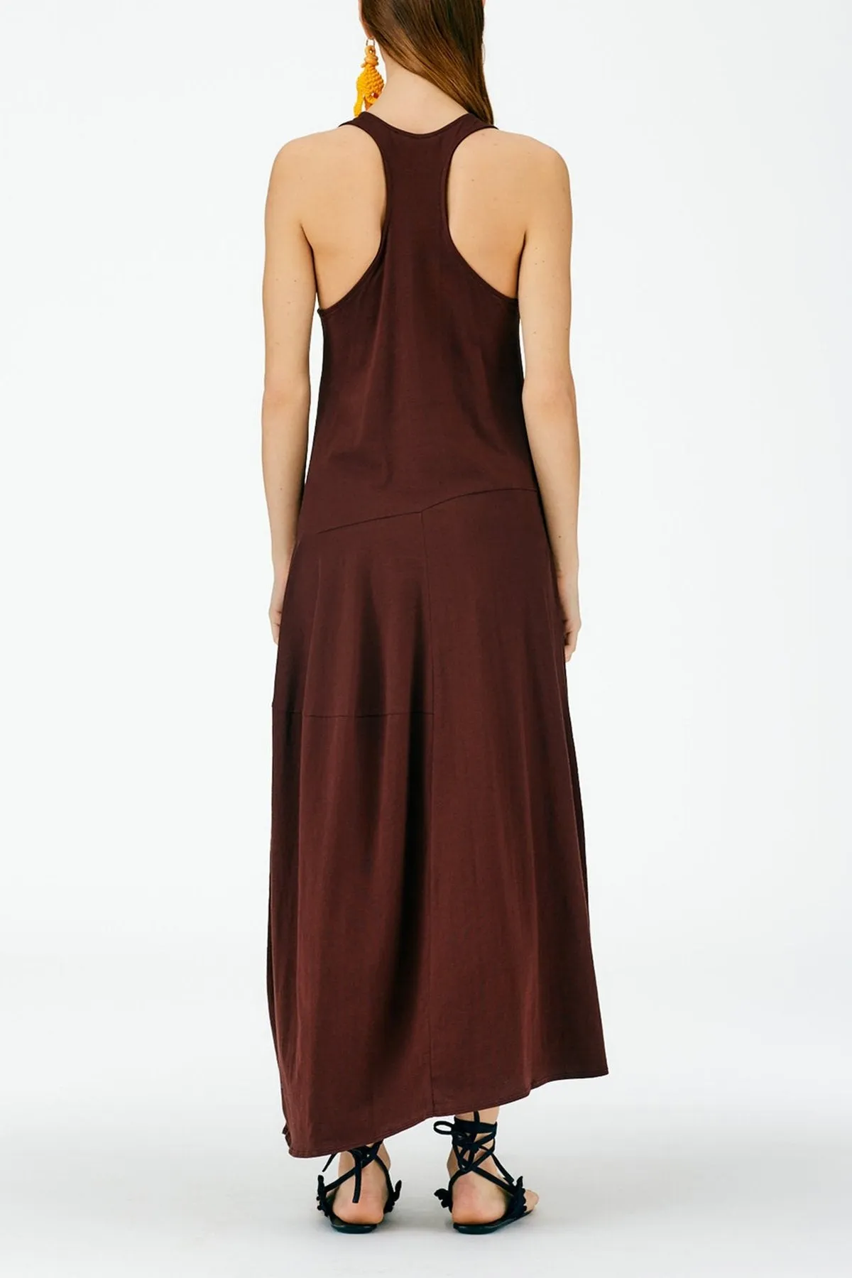 T-Shirt Sleeveless Dress in Brown