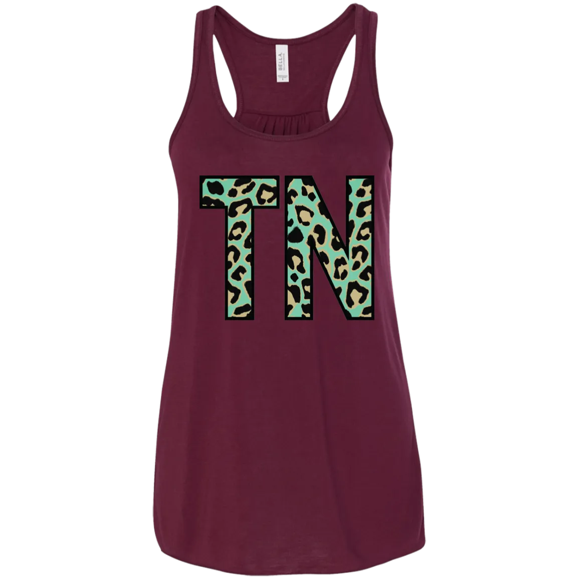 Teal Leopard Tennessee Racerback Tank – Bold Style for Tennessee Fans