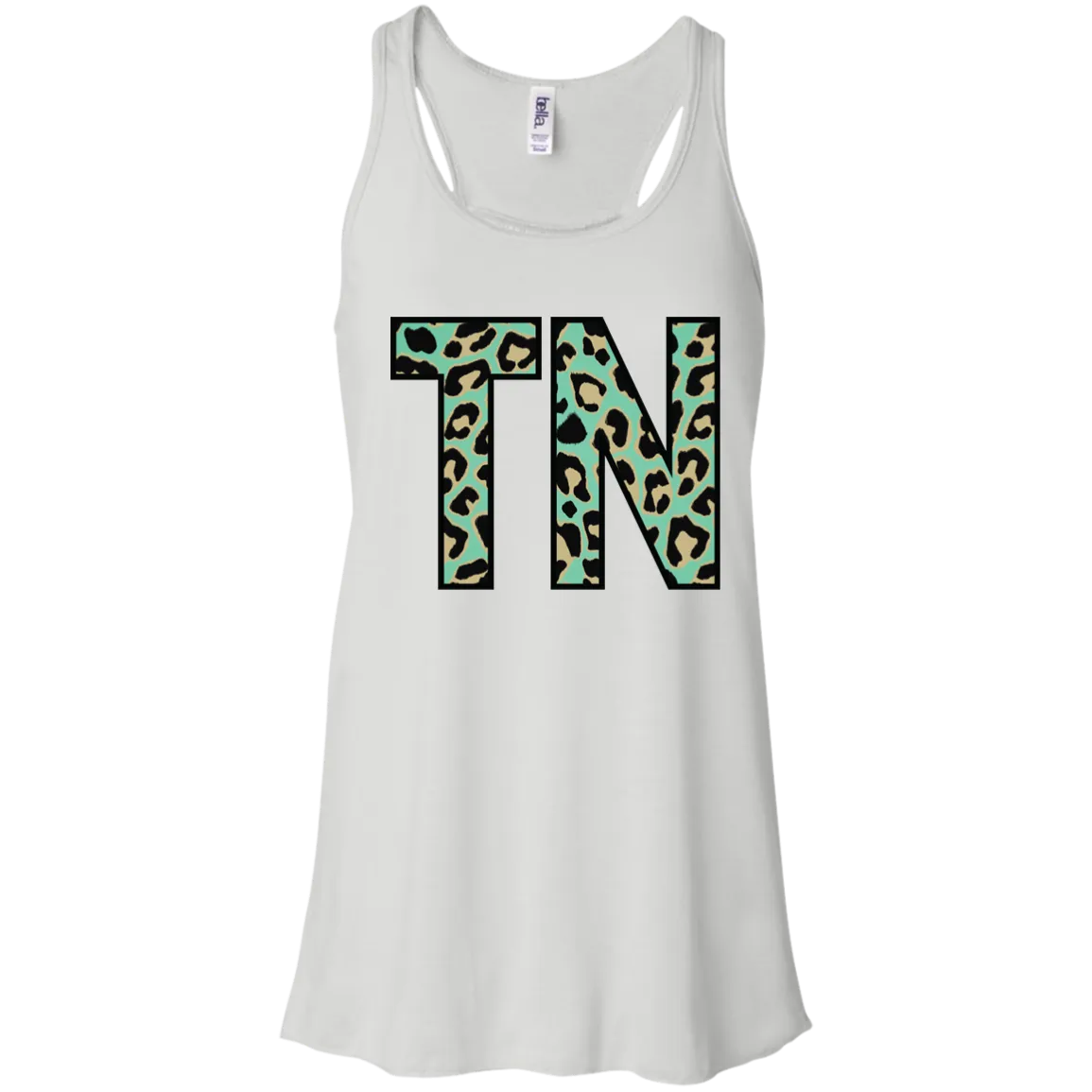 Teal Leopard Tennessee Racerback Tank – Bold Style for Tennessee Fans