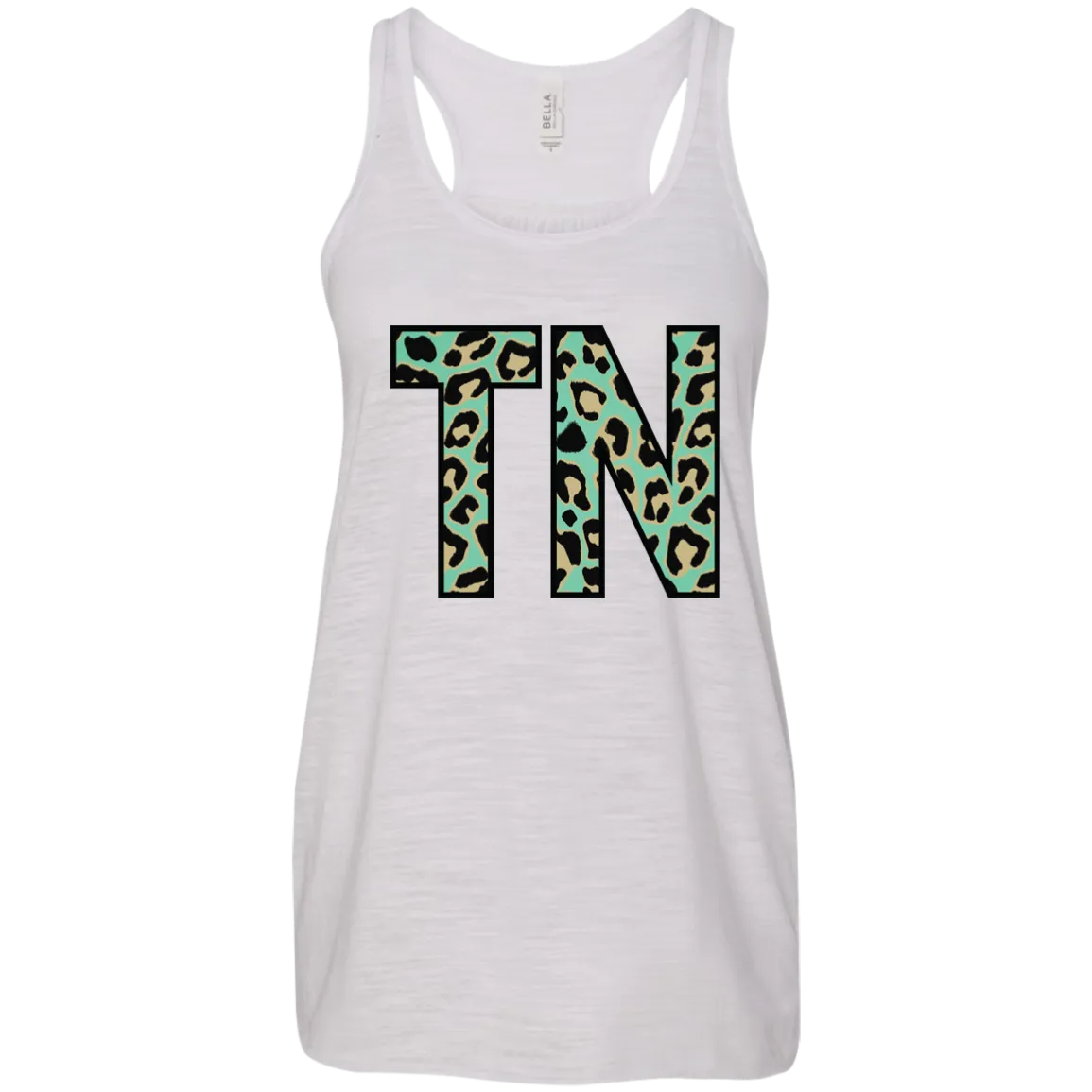 Teal Leopard Tennessee Racerback Tank – Bold Style for Tennessee Fans