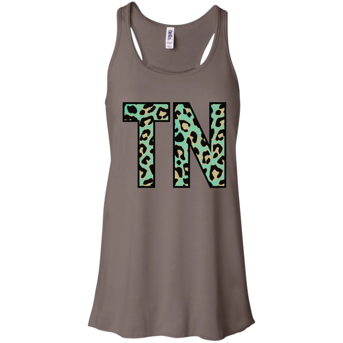 Teal Leopard Tennessee Racerback Tank – Bold Style for Tennessee Fans
