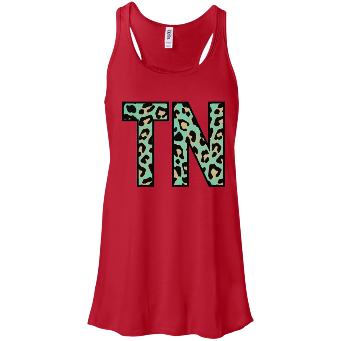Teal Leopard Tennessee Racerback Tank – Bold Style for Tennessee Fans