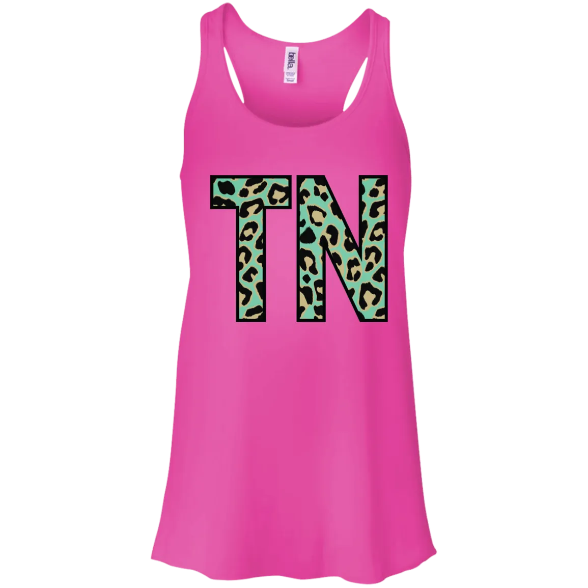 Teal Leopard Tennessee Racerback Tank – Bold Style for Tennessee Fans