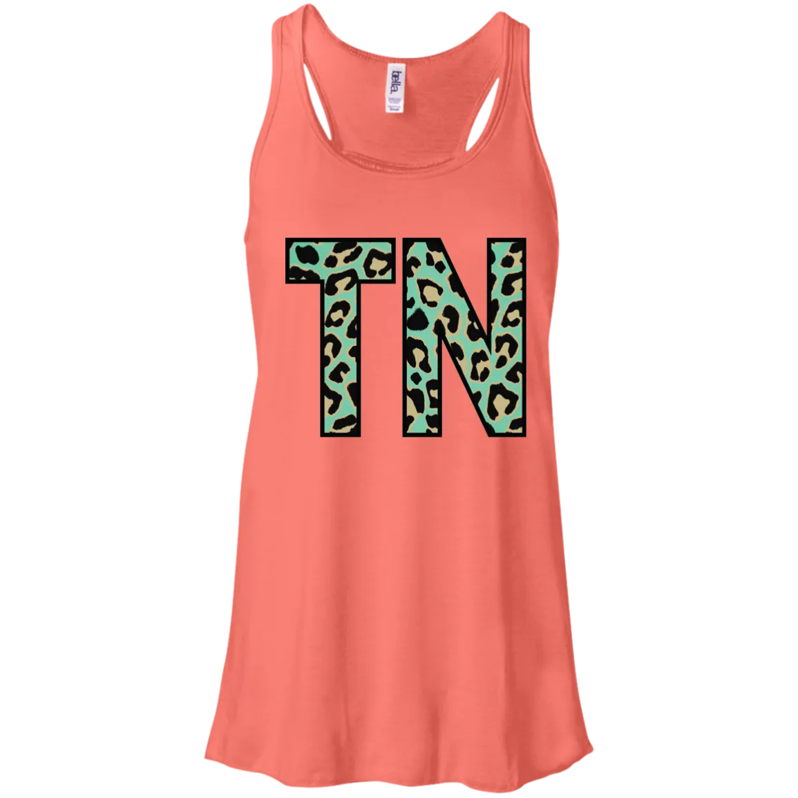 Teal Leopard Tennessee Racerback Tank – Bold Style for Tennessee Fans
