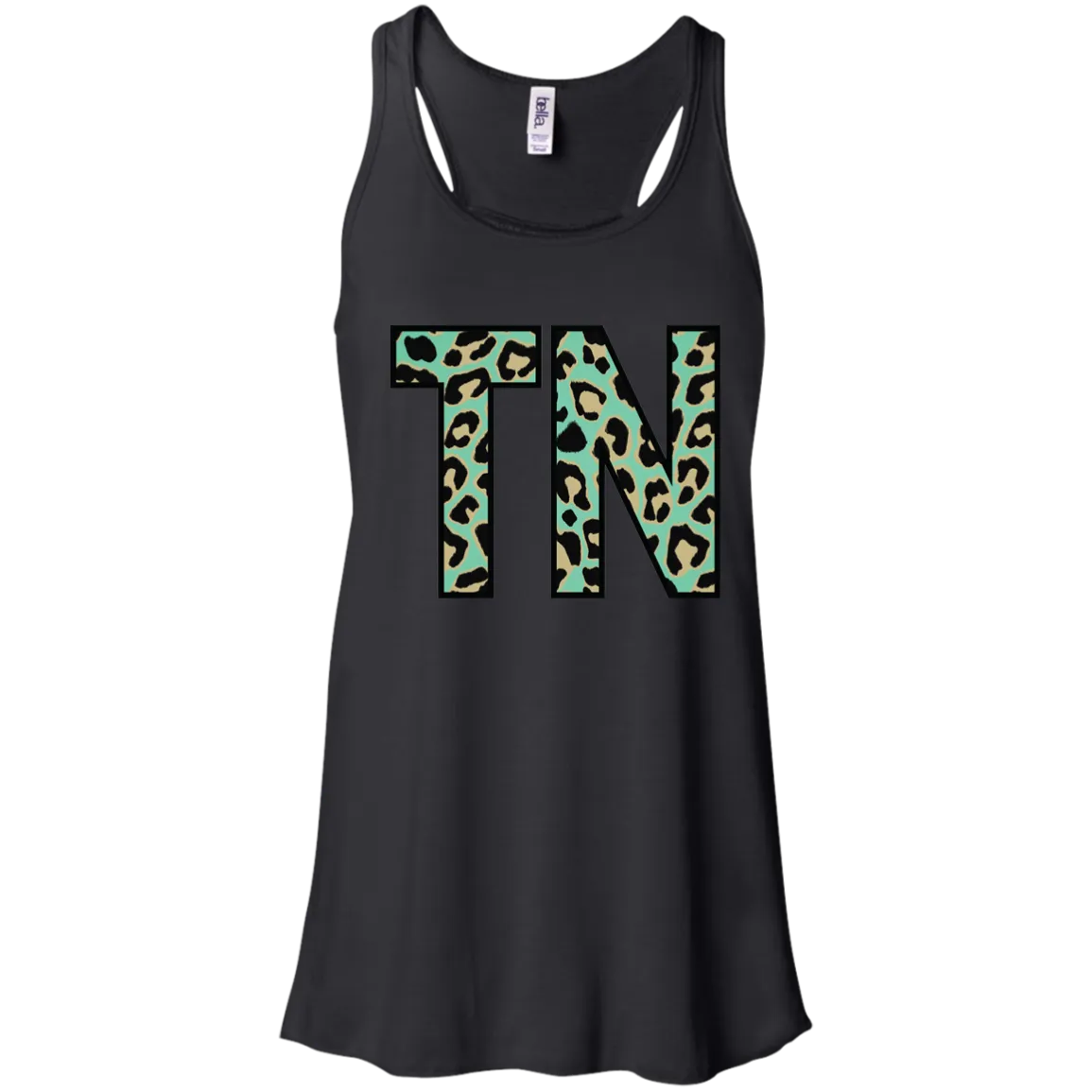 Teal Leopard Tennessee Racerback Tank – Bold Style for Tennessee Fans