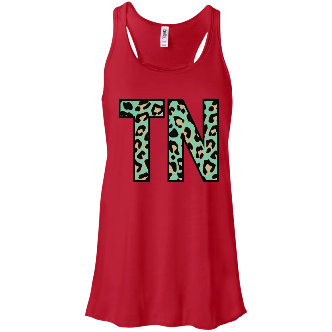 Teal Leopard Tennessee Racerback Tank – Bold Style for Tennessee Fans