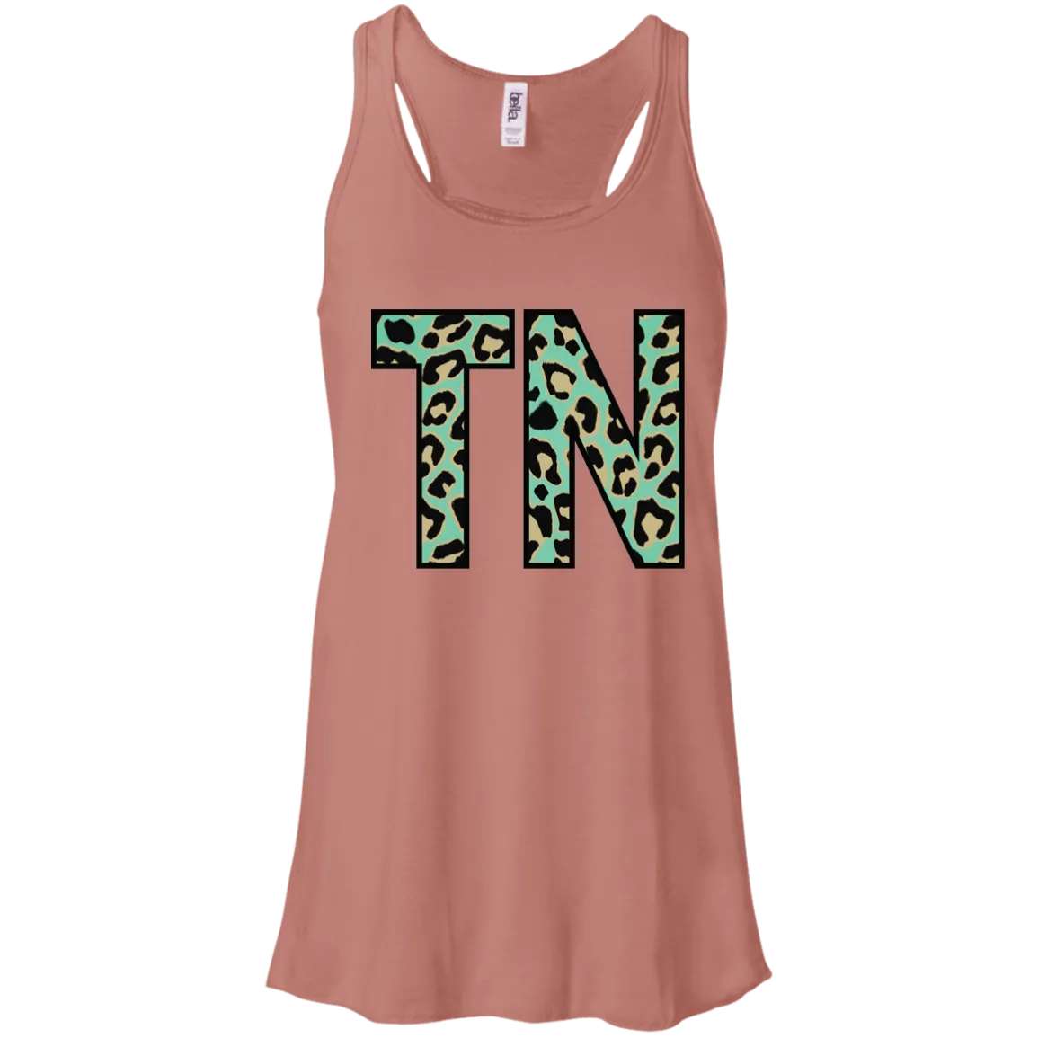 Teal Leopard Tennessee Racerback Tank – Bold Style for Tennessee Fans