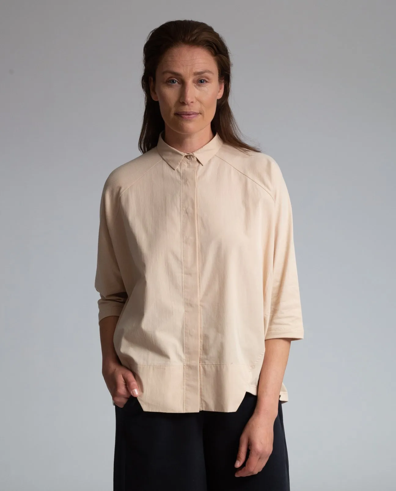 Terry Organic Cotton Shirt In Sand