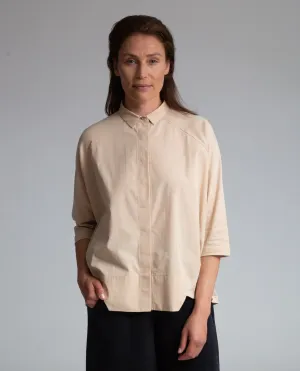 Terry Organic Cotton Shirt In Sand