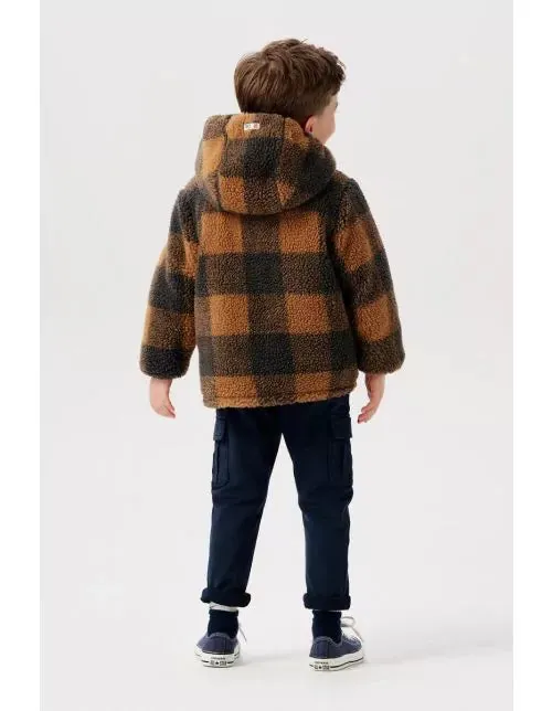 The Ward REVERSIBLE Puffer/Sherpa Jacket - Chipmunk - KIDS
