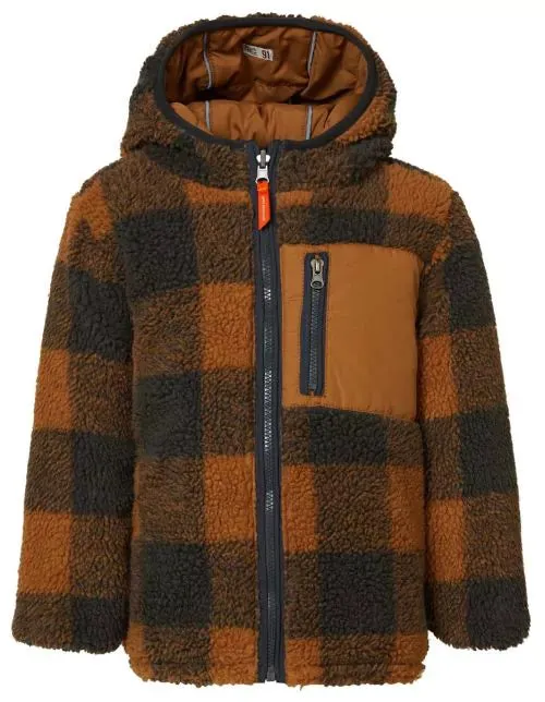 The Ward REVERSIBLE Puffer/Sherpa Jacket - Chipmunk - KIDS
