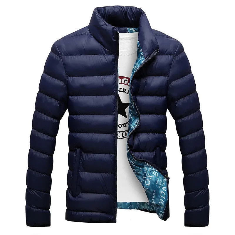 Thick Jacket Men Duck Down Coat Man Parka Overcoat Stand Collar mens Jackets and Coats