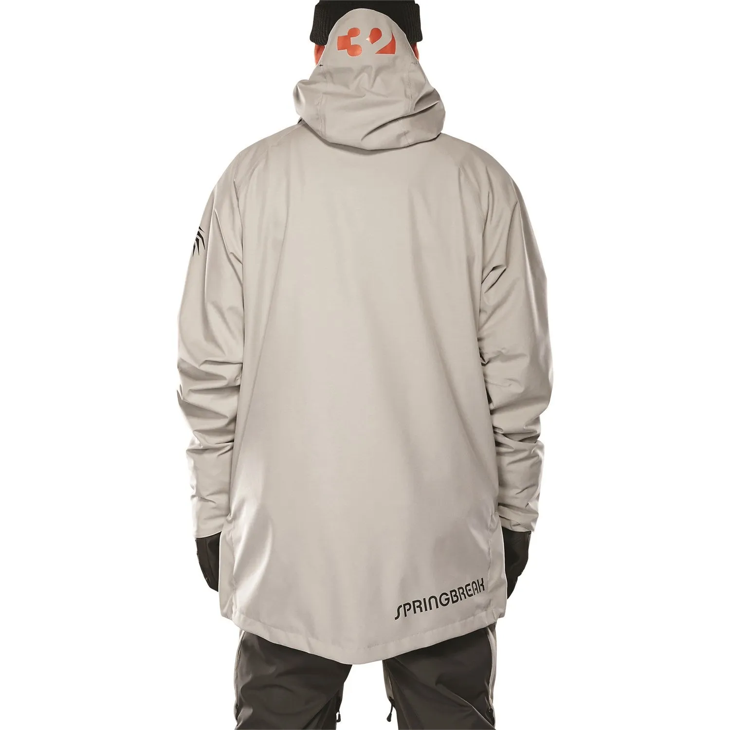 ThirtyTwo Spring Break Pintail Powder Parka Jacket Mens Gravel