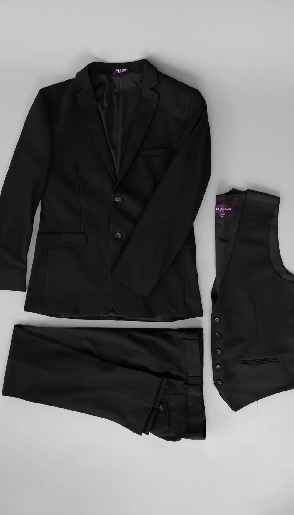 Trim Fit 3 Piece Suit Cocoa