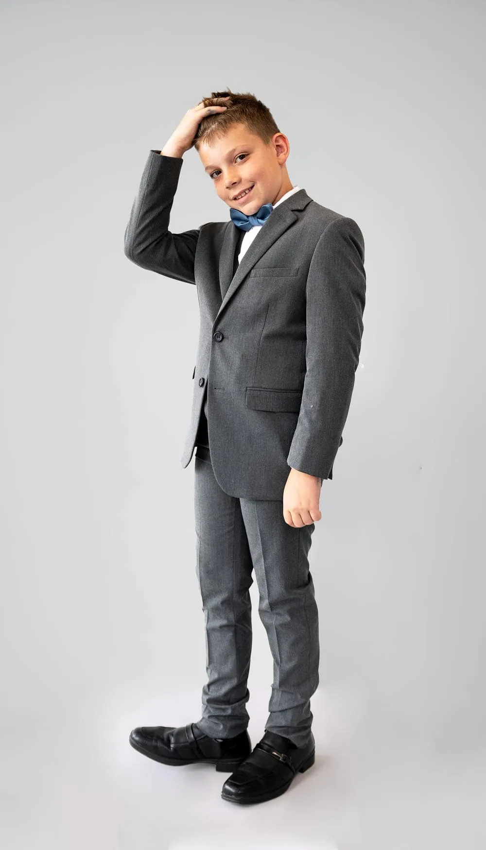 Trim Fit 3 Piece Suit Medium Grey