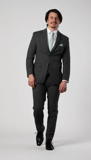 Trim Fit 3 Piece Suit Medium Grey