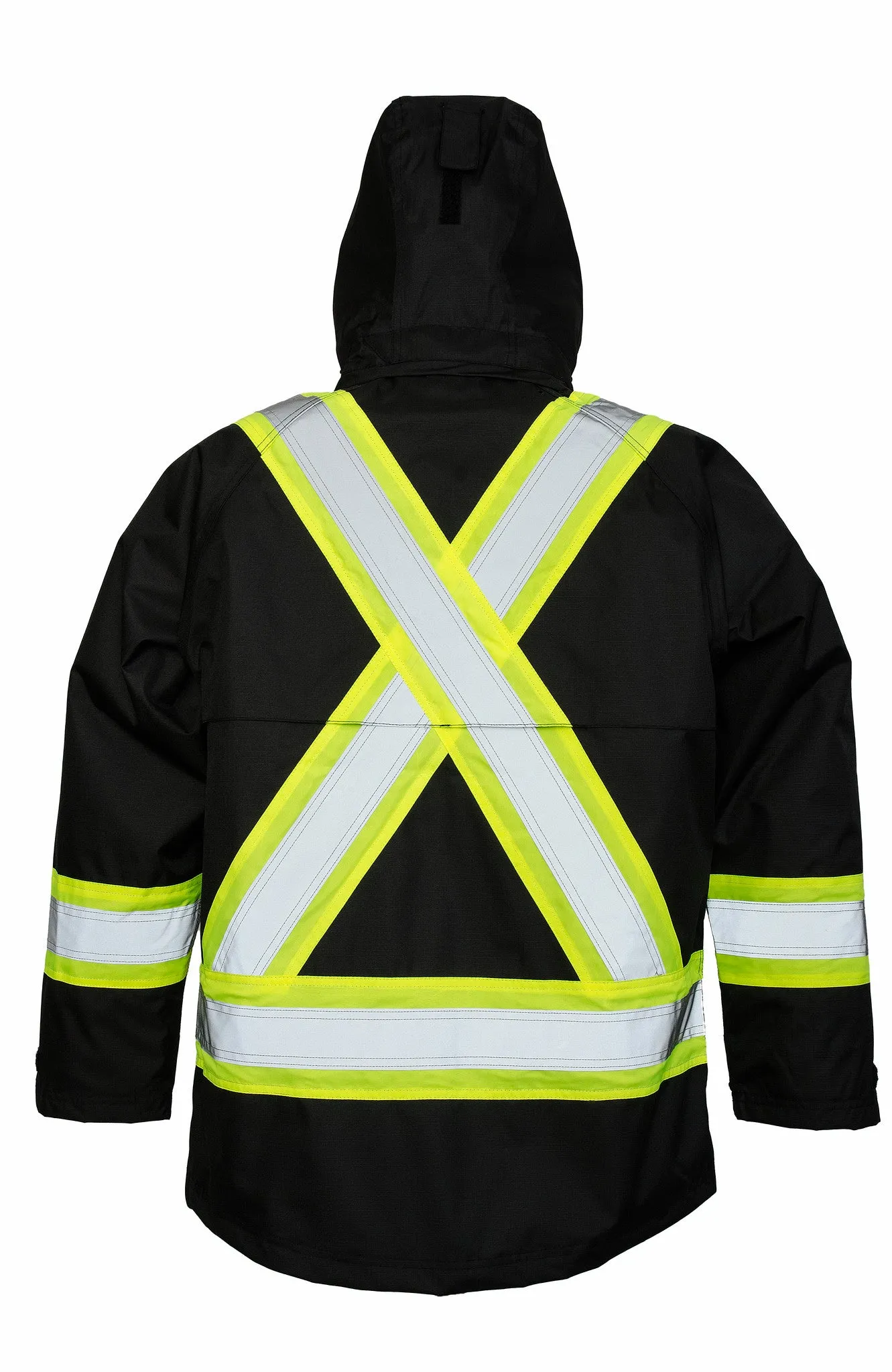 Viking 3907FRJ Professional Journeyman FR Hi-Viz Safety Jacket with Hood