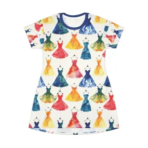 Watercolor Dress Couture II T-Shirt Dress