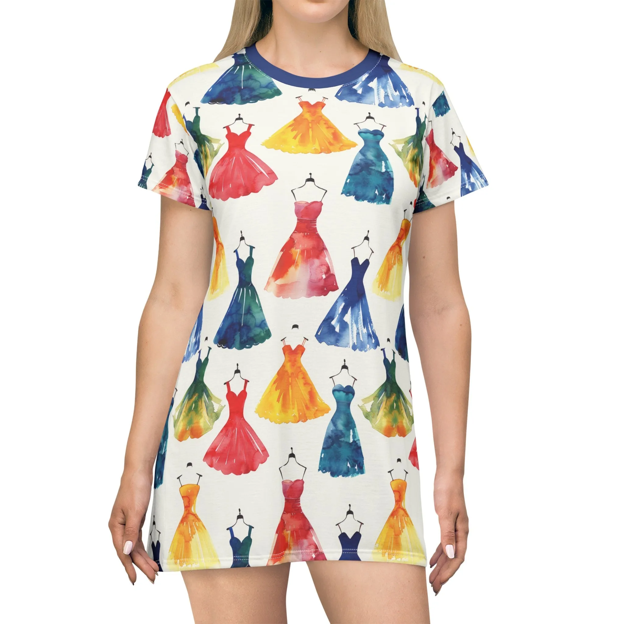 Watercolor Dress Couture II T-Shirt Dress
