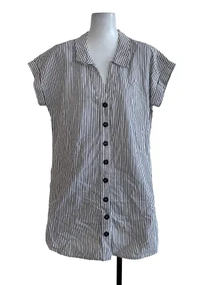 White Stripe Long Top