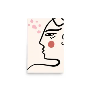 Woman and Flower – Mid-Century Modern Art