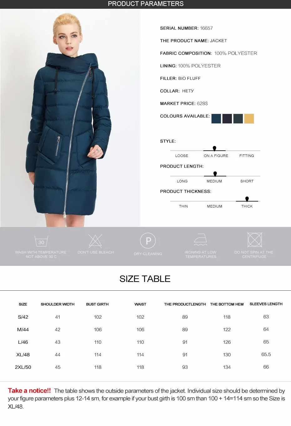 Women Down Coat Jacket Medium Length Woman Down Parka with a Rabbit Fur Winter Coat Women MIEGOFCE Winter Collection