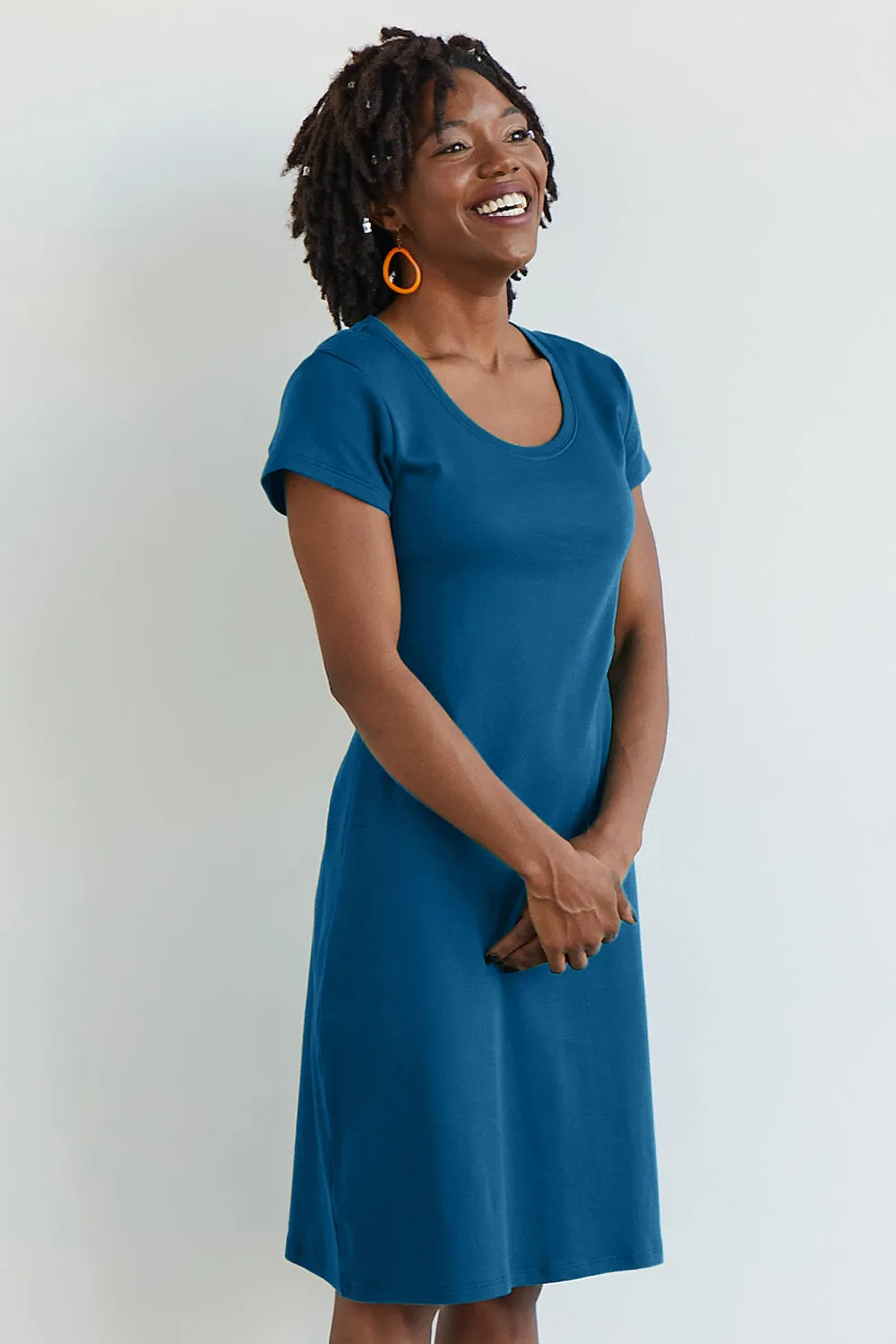 Women's 100% Organic Cotton T-Shirt Dress