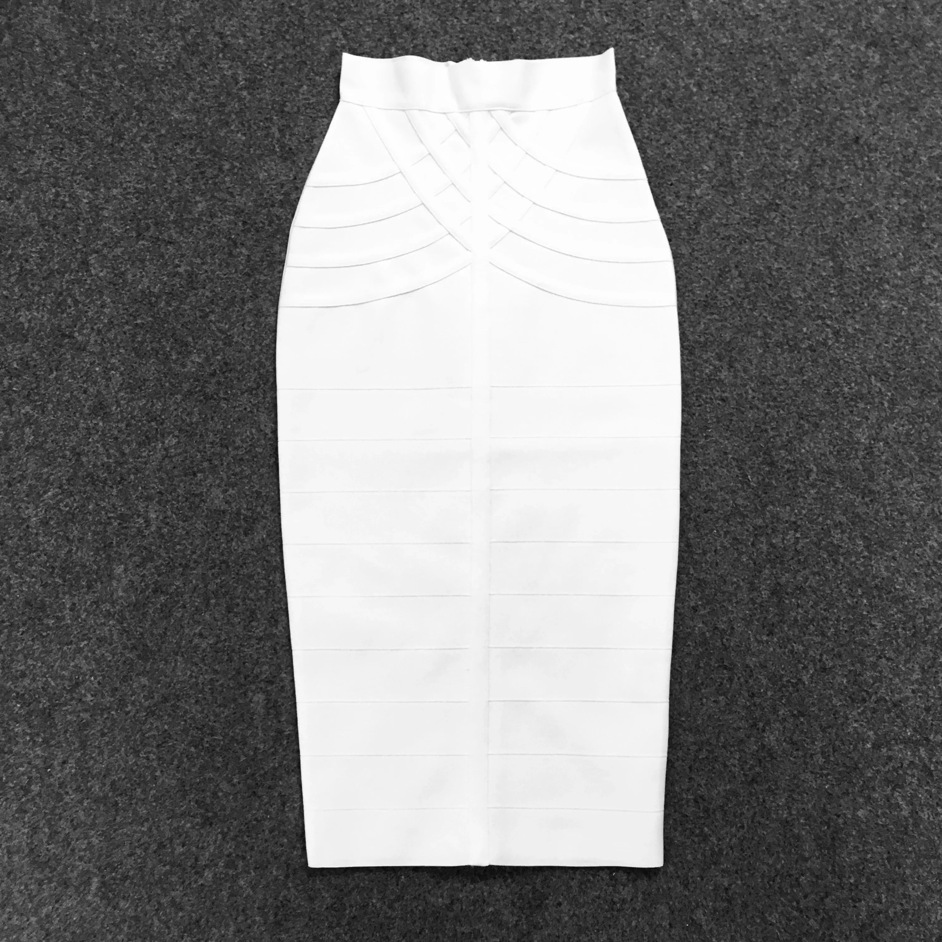 Women's Bandage Skirts Boutique Fashion Vintage Midi Skirt with Zipper