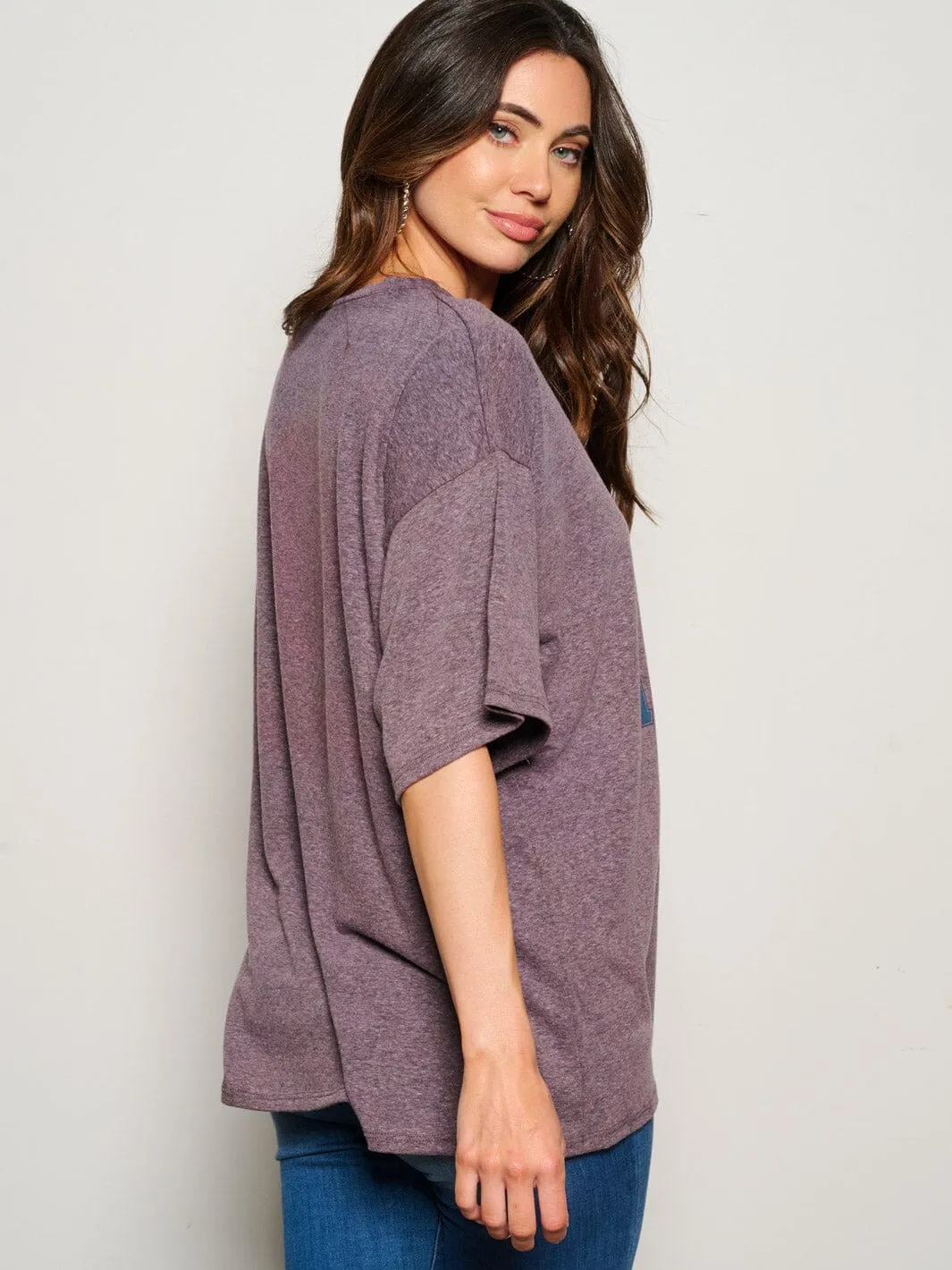 WOMEN'S SHORT SLEEVE AMERICA GRAPHIC TOP
