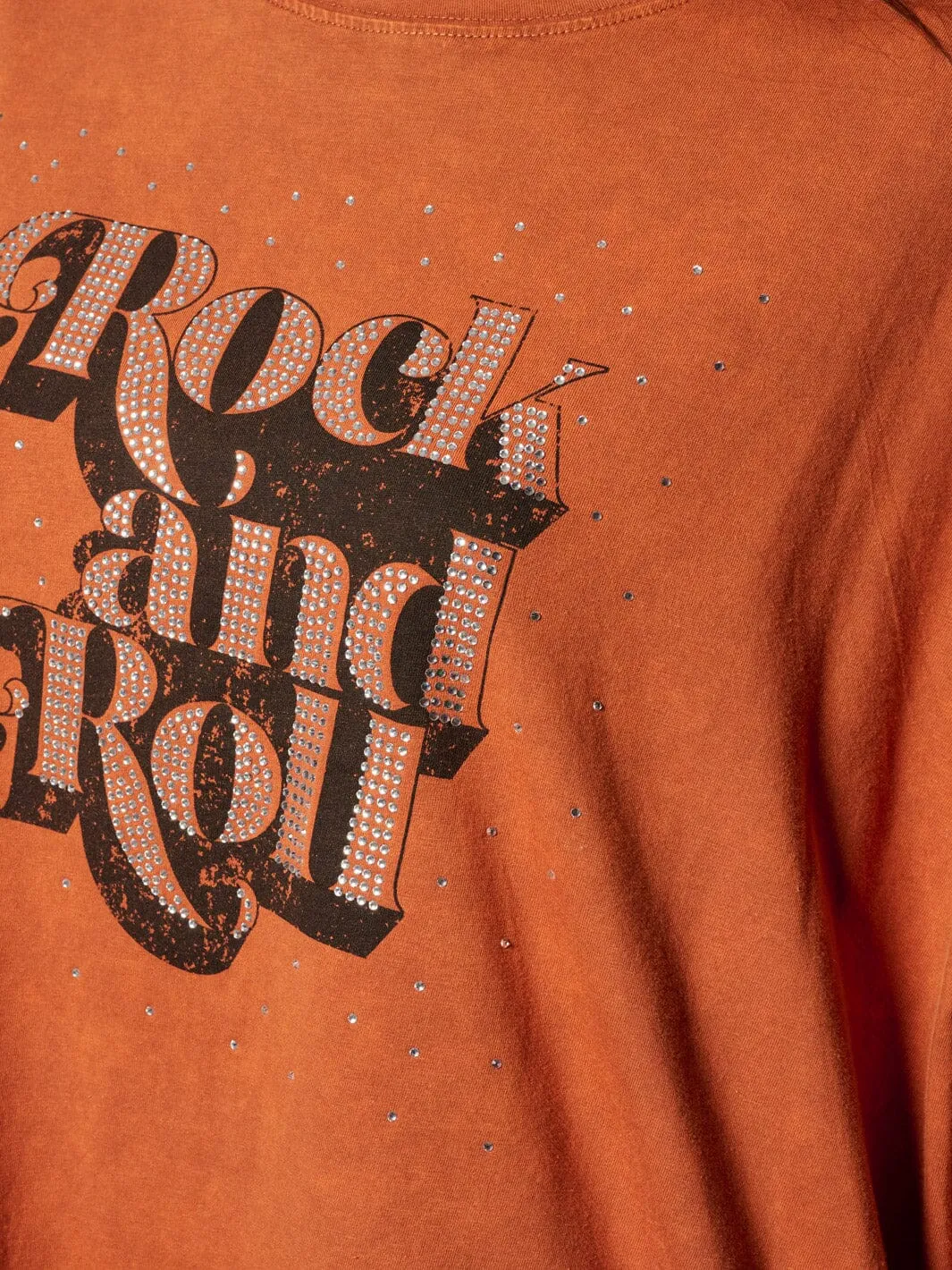 WOMEN'S SHORT SLEEVE ROCK AND ROLL GRAPHIC TOP