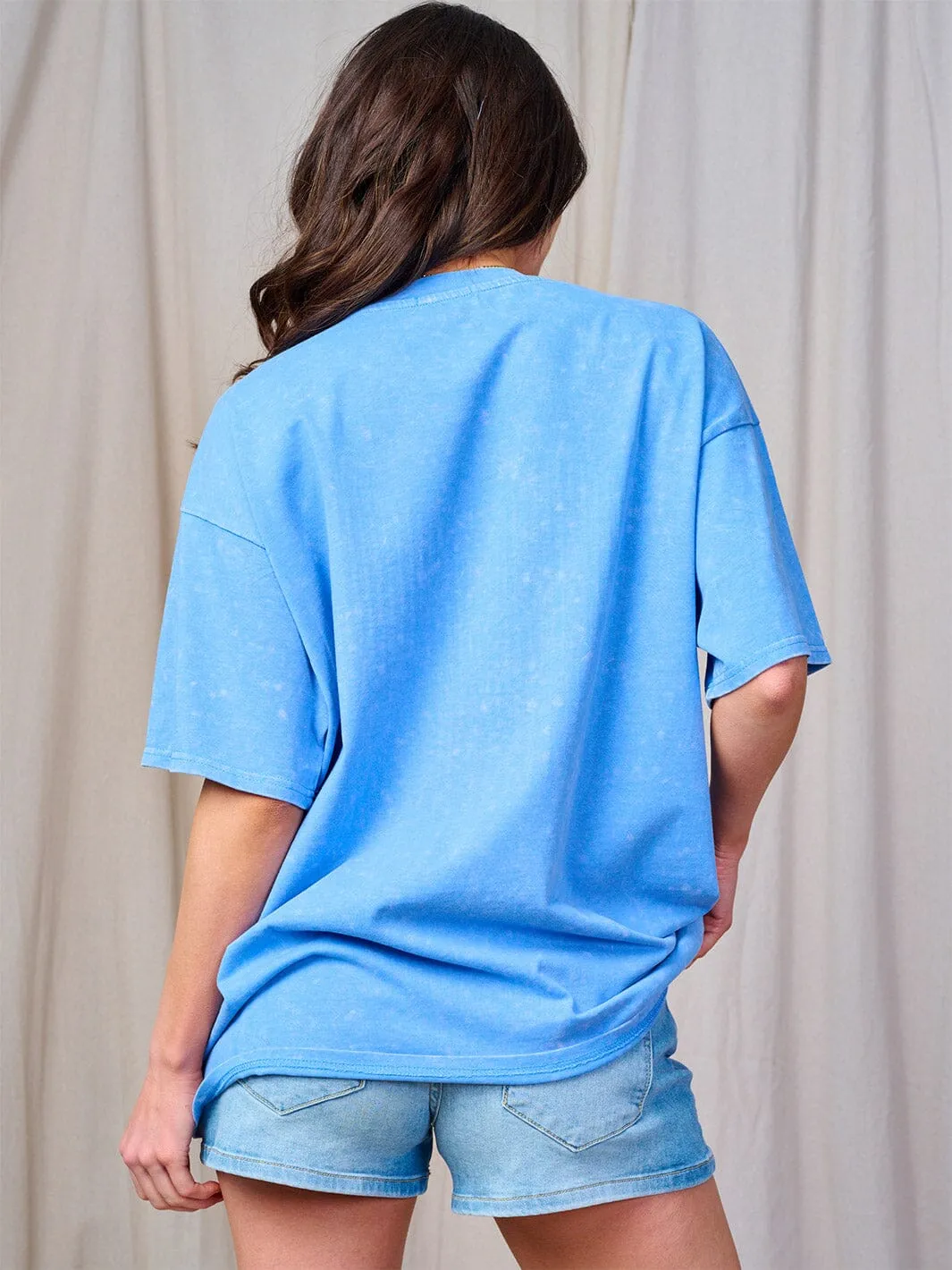 WOMEN'S SHORT SLEEVE STUDS DETAILED T-SHIRT