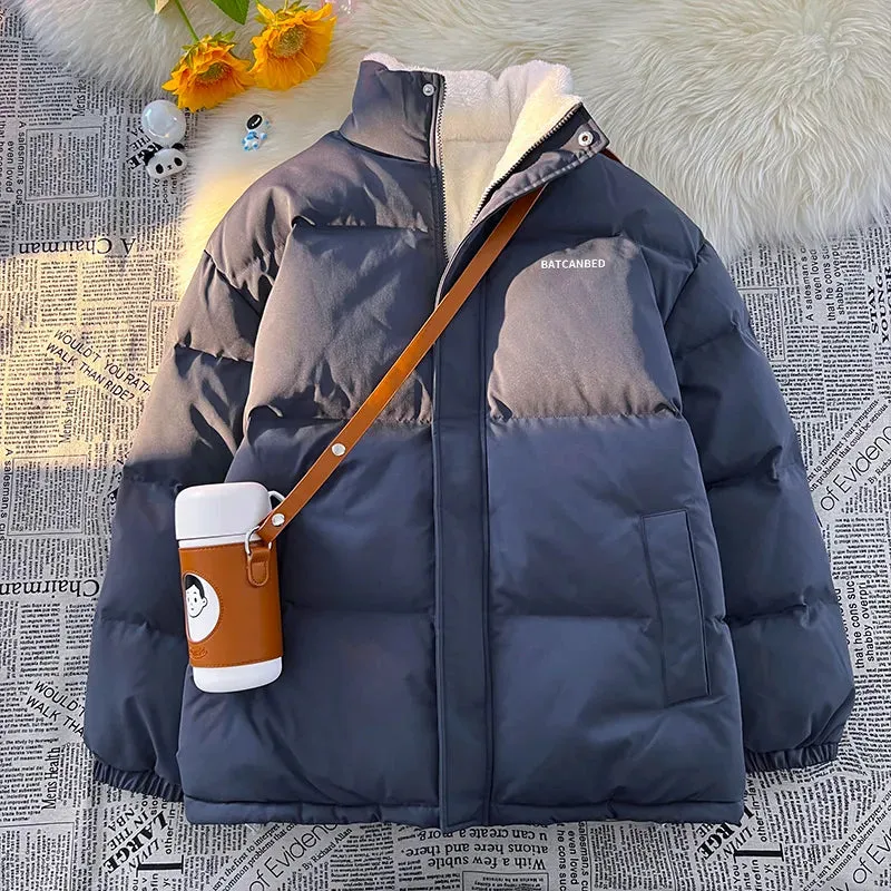 Women's Thick Coat Winter Jacket Stand Up Collar Cotton Padded Jackets Fashion Thick Parka