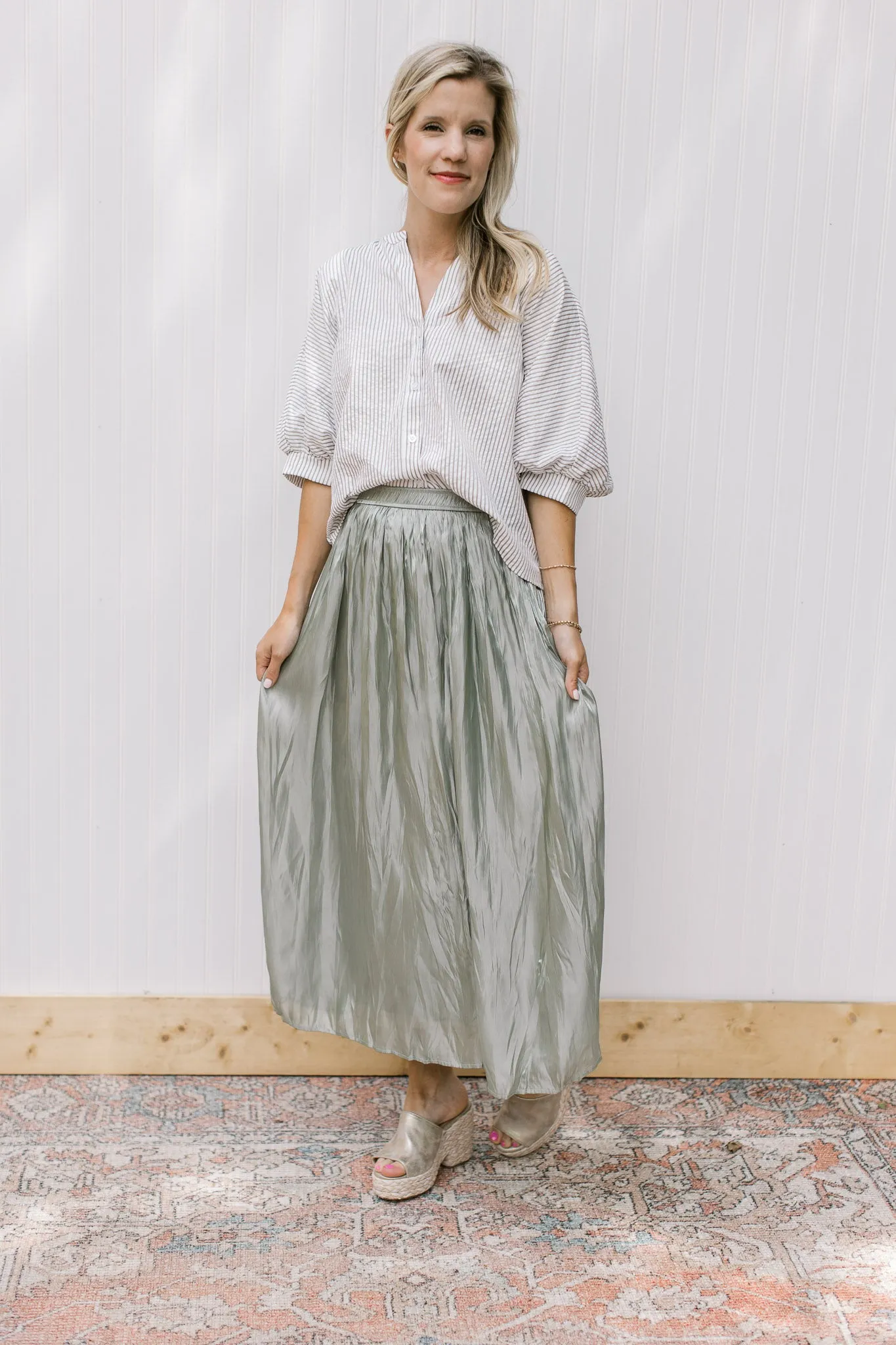 XZ Sage Maxi Skirt