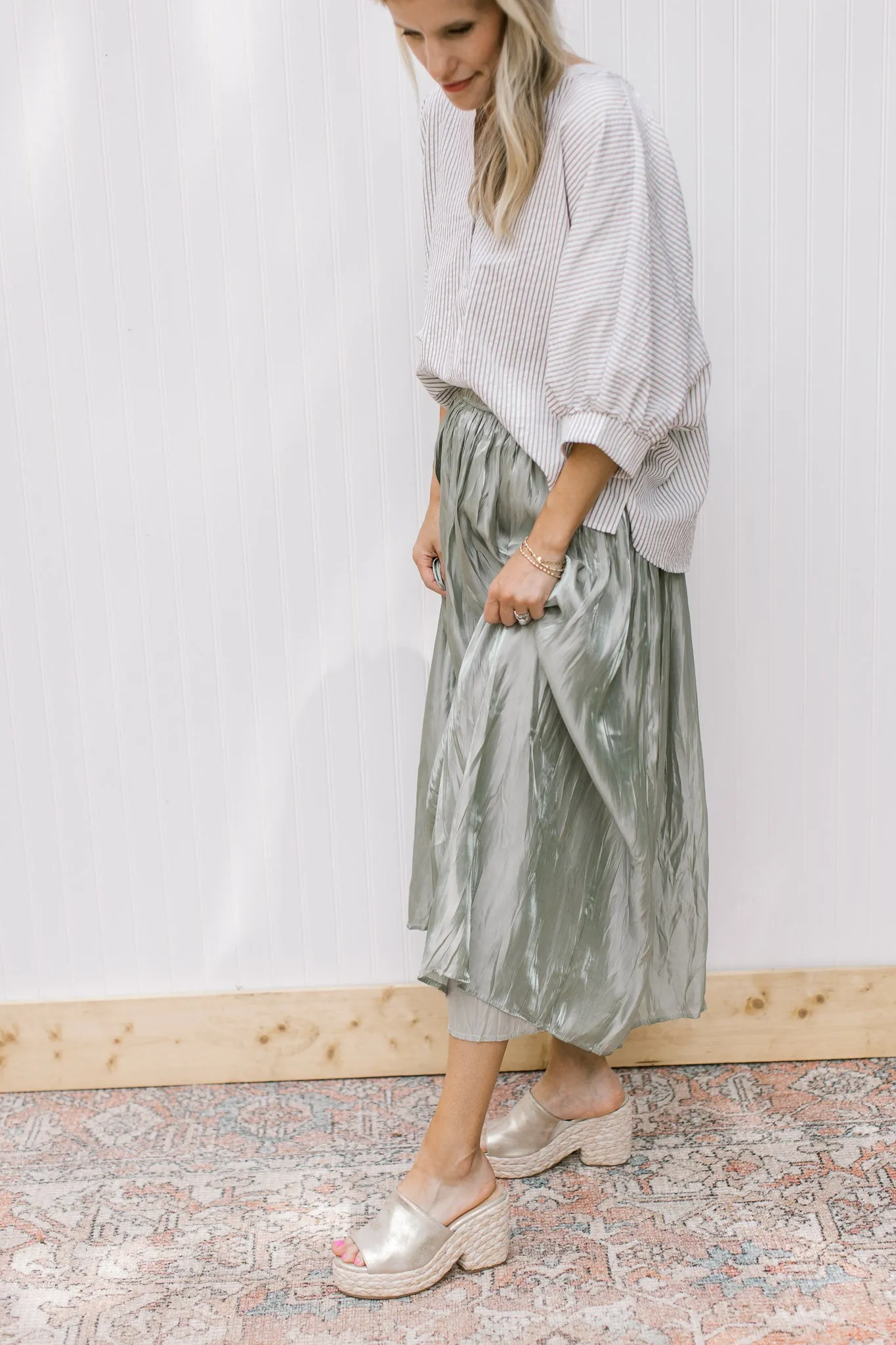 XZ Sage Maxi Skirt