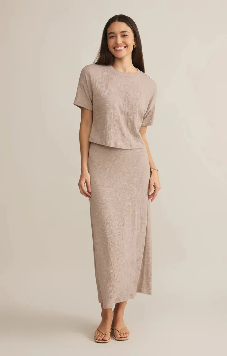 Z Supply Delavine Textured Midi Skirt