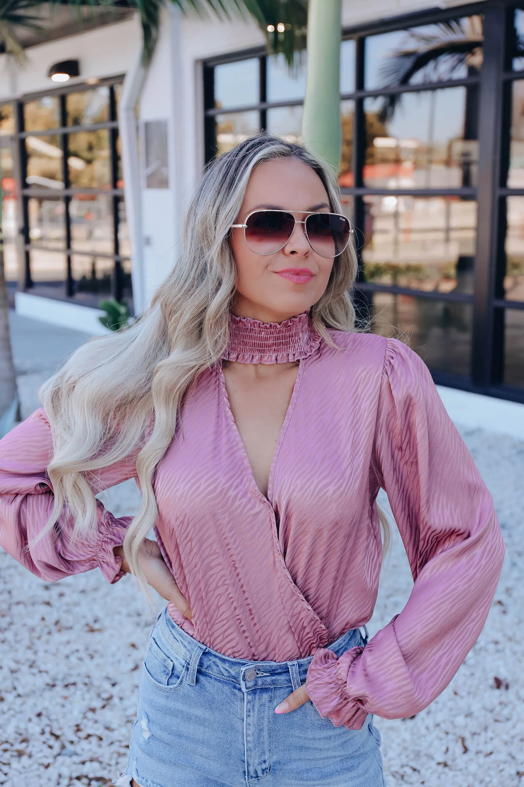Zana Surplice Bodysuit