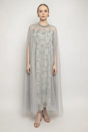 Zeba Dress in Silver Grey