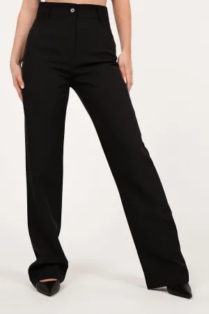 Zwarte pantalon met wideleg model - Anouk